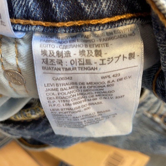 Levi’s Jeans Mens 30 x 30 stretch cropped Tapered leg Hi Ball Roll - Picture 5 of 10